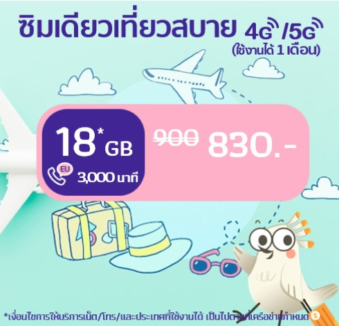 ยุโรป: eSIM ซิมเดียวเที่ยวสบาย 18 GB
