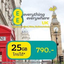 EE 25 GB + Unlimited minutes and Texts to UK numbers