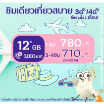 ยุโรป: ซิมเดียวเที่ยวสบาย 12 GB