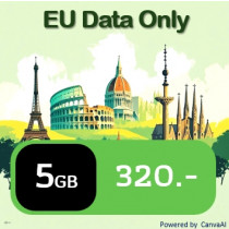ยุโรป: EU Data Only 5 GB for 10 days