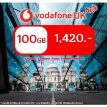 ซิม Vodafone UK 100 GB