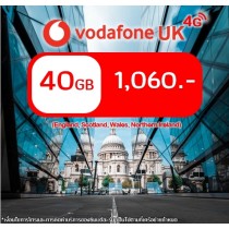 ซิม Vodafone UK 40 GB