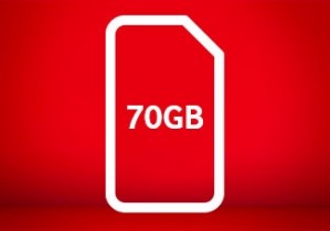 ซิม Vodafone UK 70 GB (จากปกติ 20 GB)