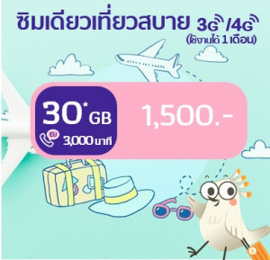 ยุโรป: ซิมเดียวเที่ยวสบาย 30 GB