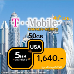 T-mobile: Canada/Mexico 5GB unlimited (+USA Total max 50GB)